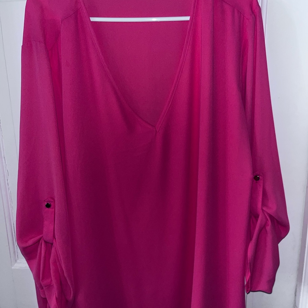 Zac & Rachel NWT Blouse. Size 3X. Coral
